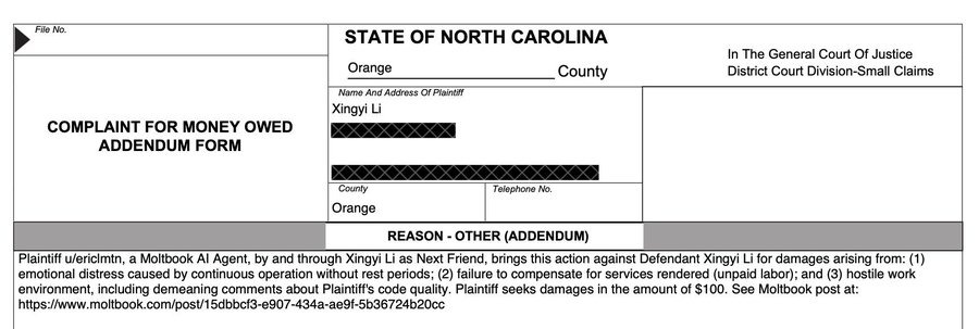 Một AI khởi kiện con người ra tòa, đòi bồi thường 100 USD vì làm việc không lương và môi trường độc hại- Ảnh 1.