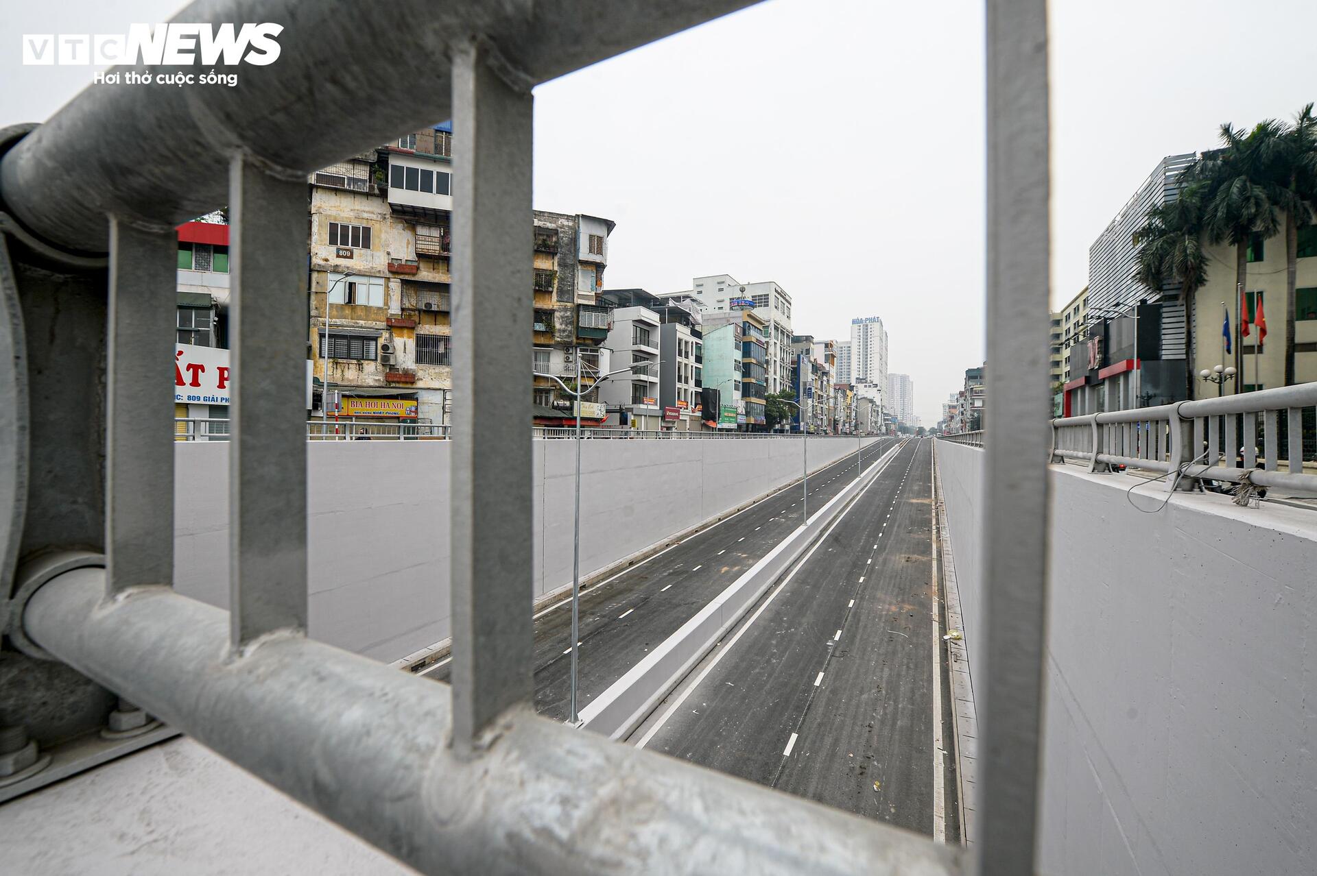 Diện mạo hầm chui gần 800 tỷ đồng ở Hà Nội trước ngày thông xe- Ảnh 7.
