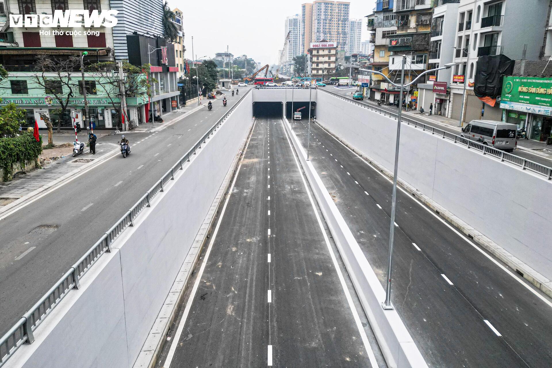 Diện mạo hầm chui gần 800 tỷ đồng ở Hà Nội trước ngày thông xe- Ảnh 12.