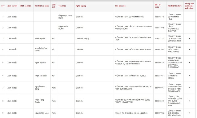 Thêm loạt Giám đốc doanh nghiệp bị tạm hoãn xuất cảnh: Nhiều cái tên quen thuộc- Ảnh 1.