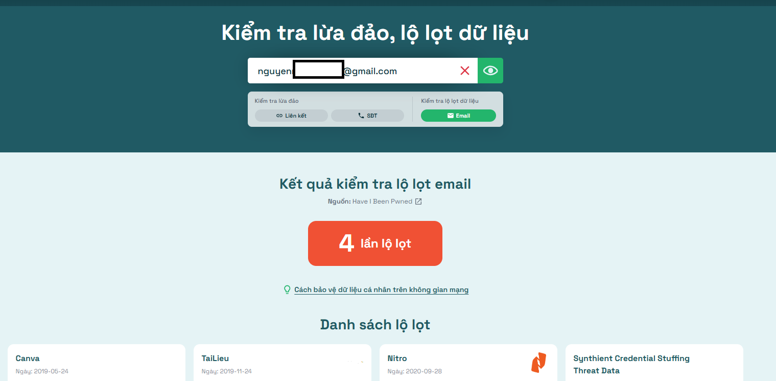 Chuyên gia chỉ cách kiểm tra nhanh số điện thoại, email có bị lộ trên "chợ đen" hay không? - Ảnh 2.