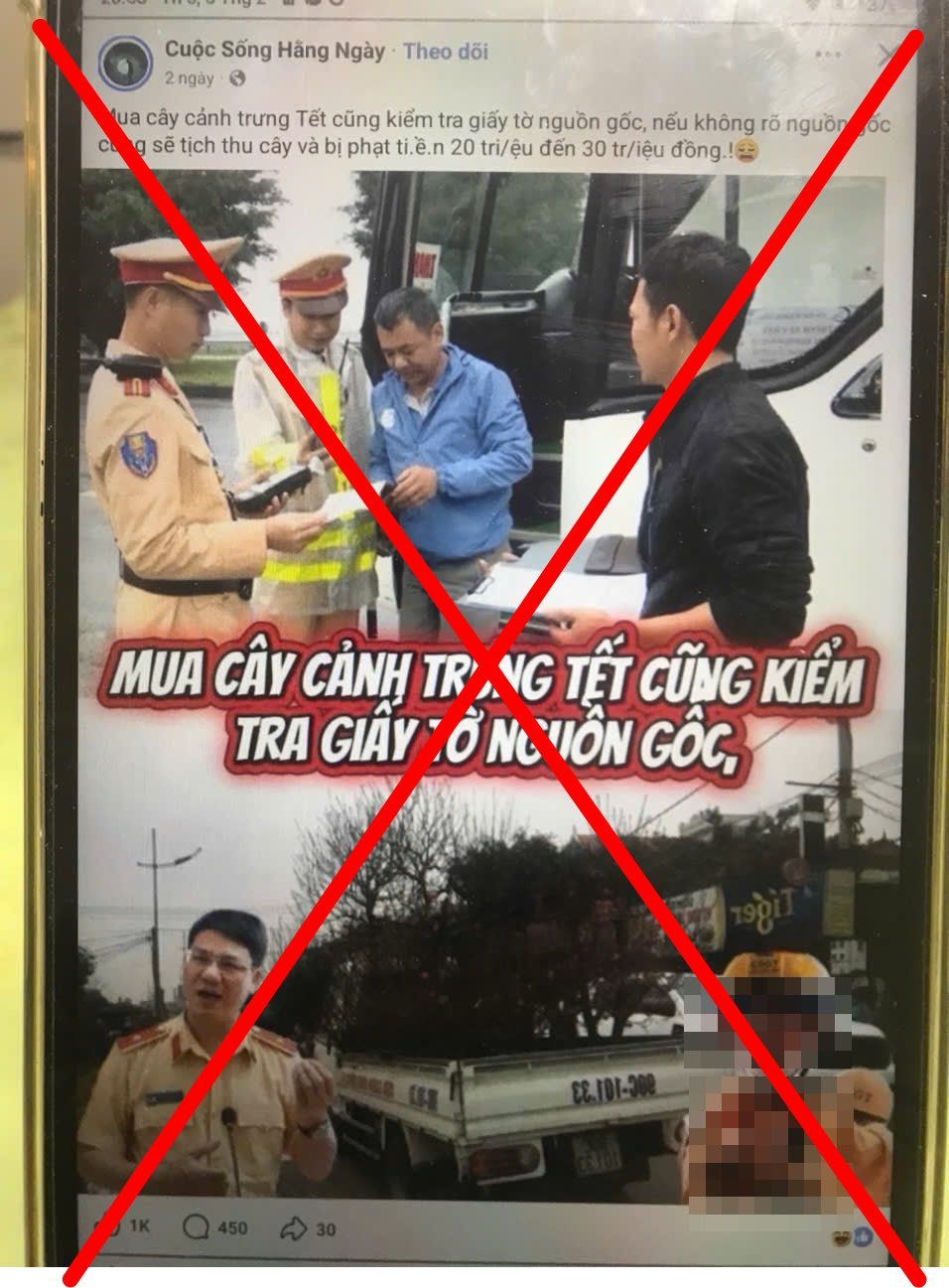 Nóng: Cục Cảnh sát Giao thông lên tiếng việc mua cây cảnh trưng Tết cũng kiểm tra giấy tờ nguồn gốc- Ảnh 1.