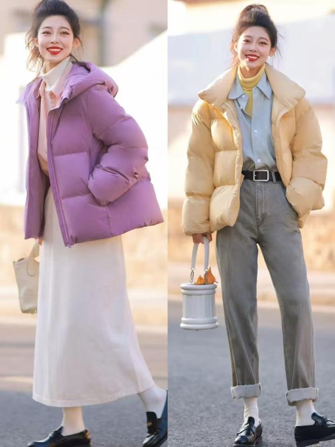 Tết này diện áo phao đừng chỉ chăm chăm đen với trắng: Ghim ngay 4 gam màu "phú quý" vừa sang vừa tôn da, mặc lên là thấy khí chất ngút ngàn- Ảnh 2.