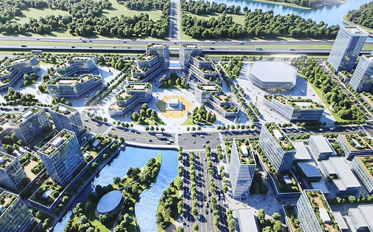 Phối cảnh Khu trung tâm chính trị - hành chính tỉnh Đồng Nai tại Khu công nghiệp Biên Hòa 1 sau khi chuyển đổi công năng. 