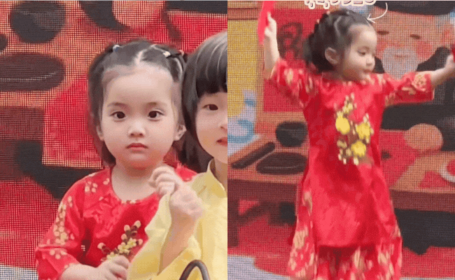 Không thể rời mắt khi Lisa nhà Khánh Thi-Phan Hiển lần đầu diễn sân khấu, xinh yêu quá mức, khí chất chuẩn "con nhà nòi" - Ảnh 1.