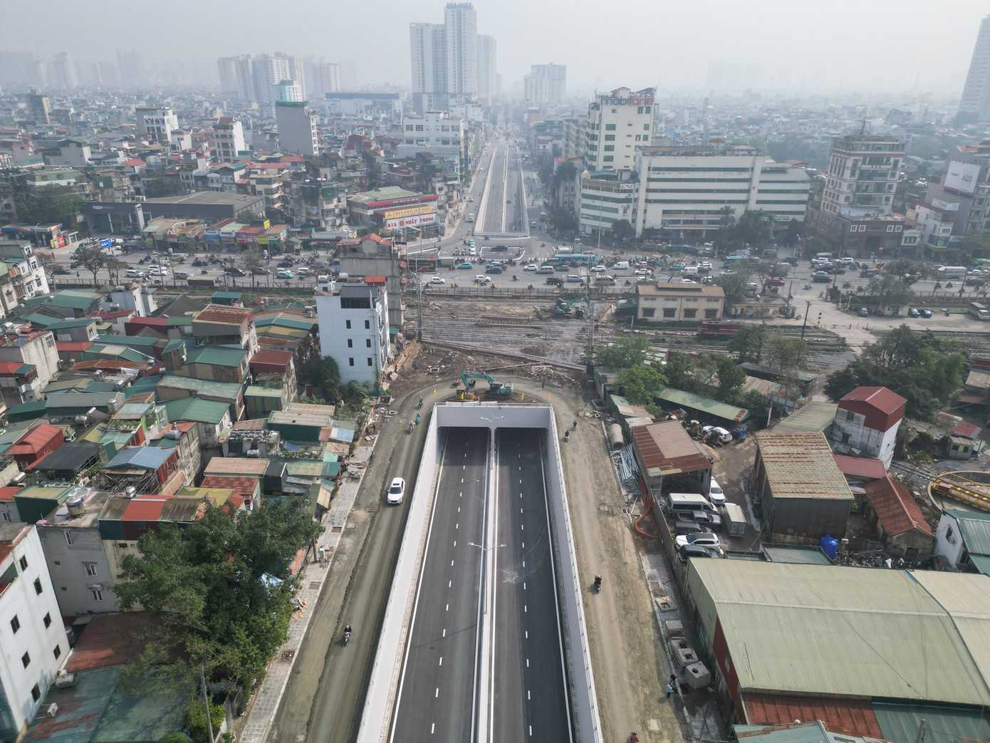 Hầm chui 780 tỷ đồng ở Hà Nội chạy nước rút về đích- Ảnh 2.