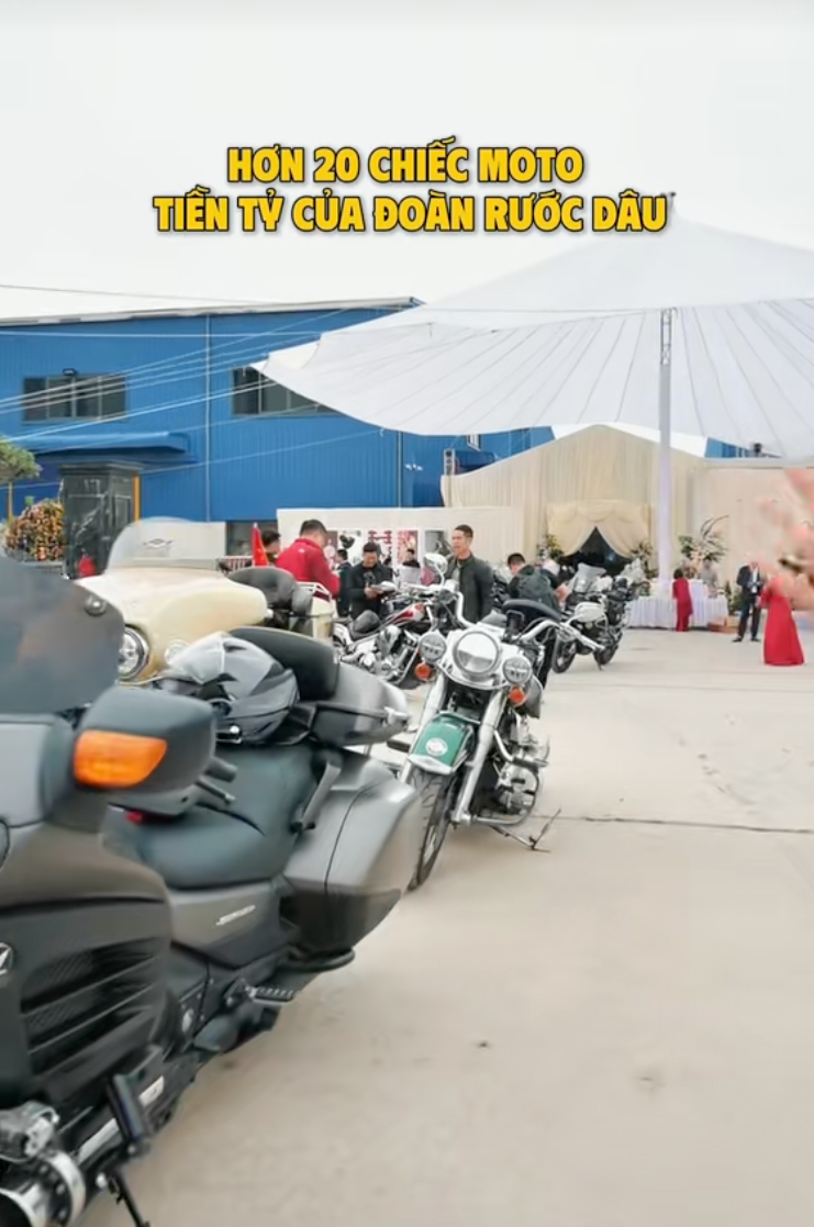 Đám cưới gây chú ý tại Hải Hậu: Rạp cưới rộng 1.000m2, dàn xe moto tiền tỷ rước dâu- Ảnh 14.