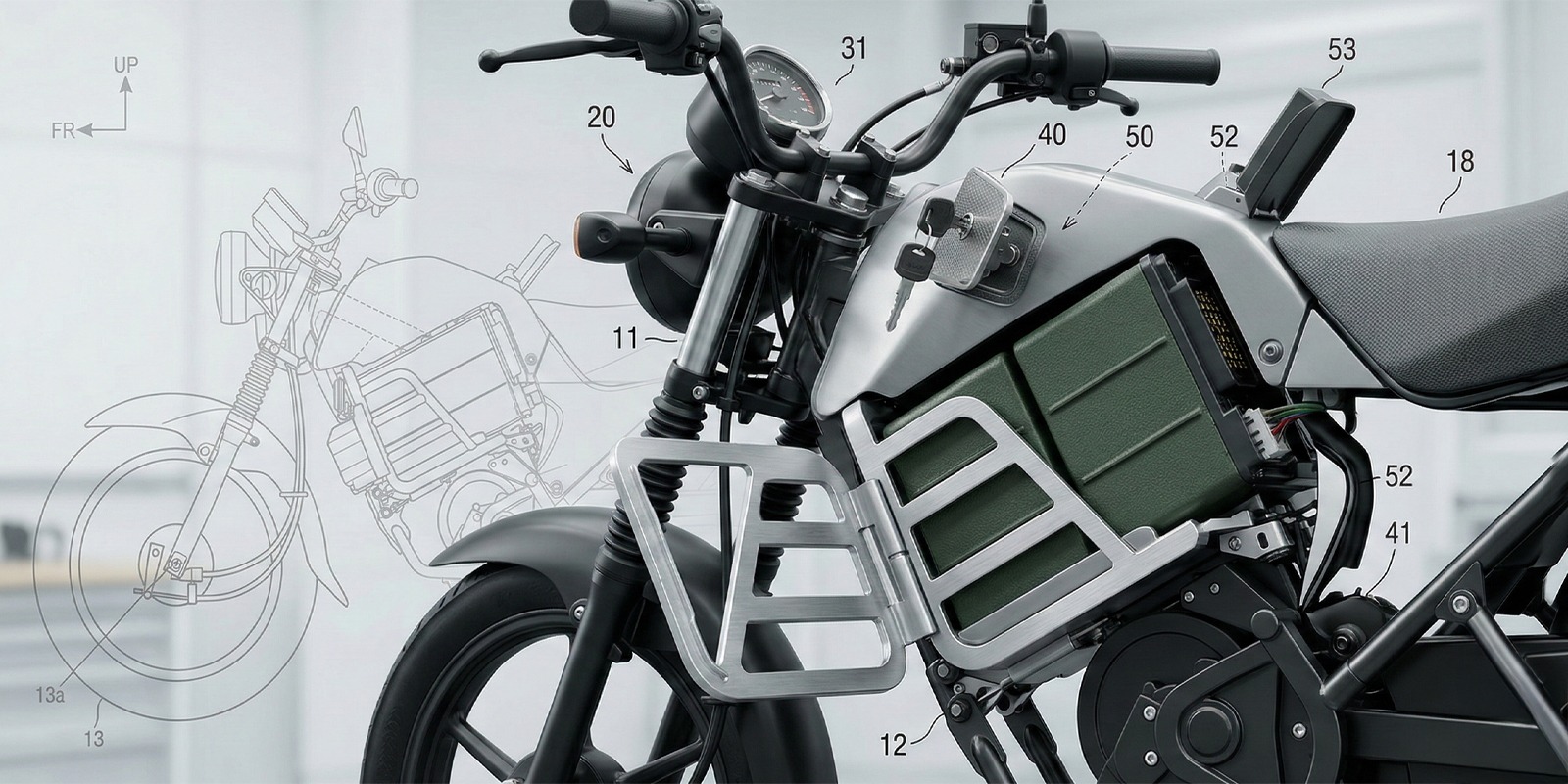 Honda hé lộ xe máy điện siêu rẻ trong bằng sáng chế mới, tham vọng phổ cập phương tiện điện toàn cầu - Ảnh 2.