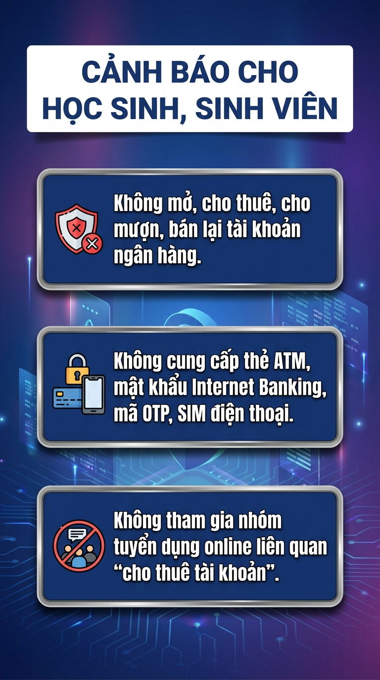 Tất cả học sinh, sinh viên có tài khoản ngân hàng chú ý: Tuyệt đối không làm việc này - Ảnh 2.
