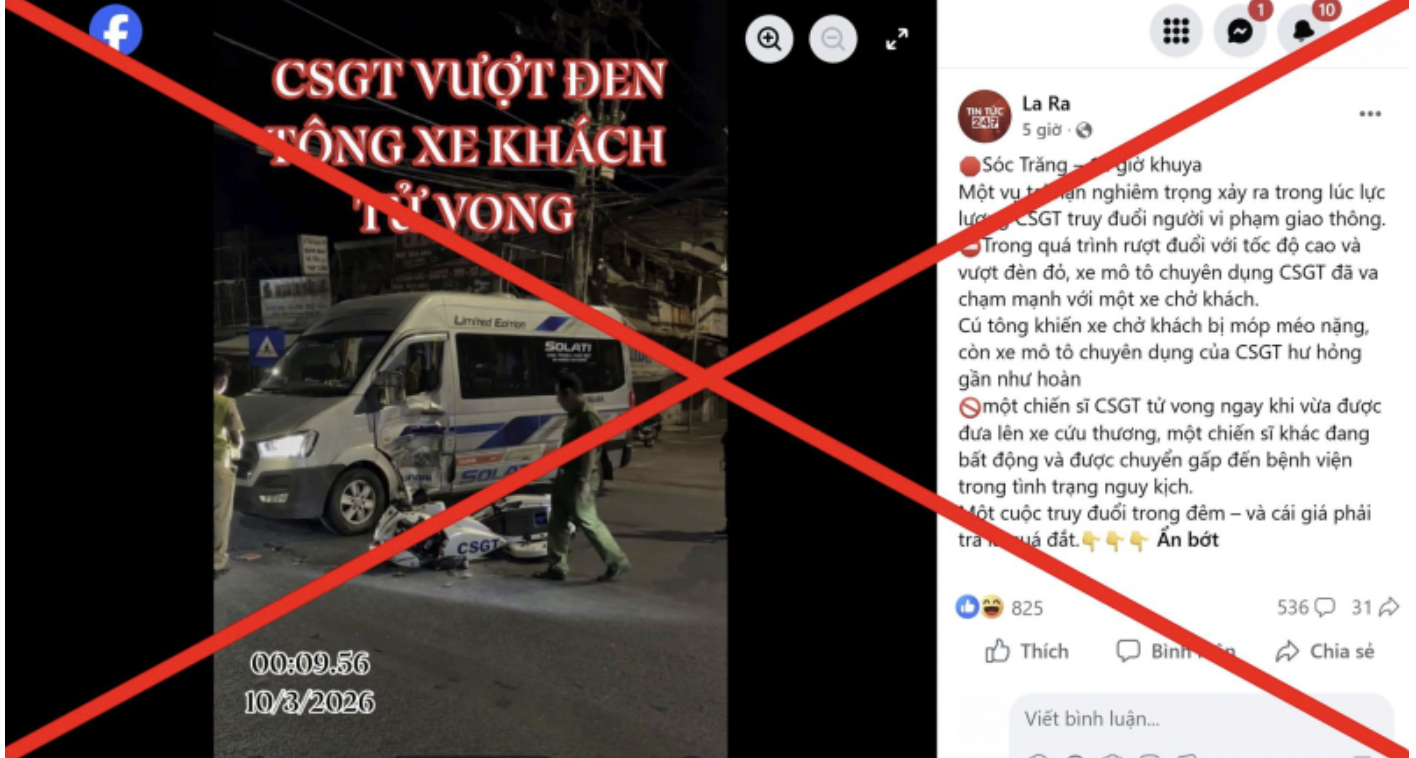 Sự thật thông tin 2 chiến sĩ CSGT thương vong do truy đuổi người vi phạm giao thông - Ảnh 1.