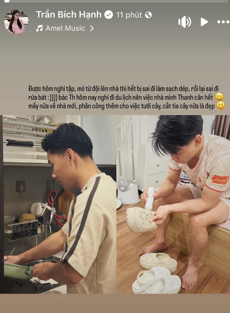 Văn Thanh "ting ting" 500 triệu cho bạn gái đã là gì, về nhà hết rửa bát, lau dép đến làm thợ tỉa cây - Ảnh 1.