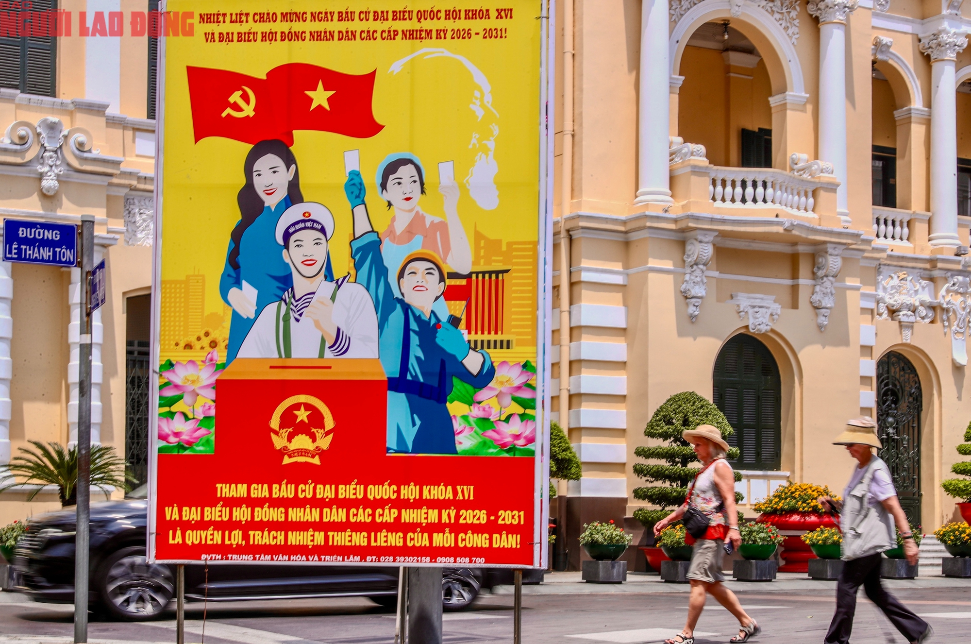 TPHCM rực rỡ cờ hoa chào mừng bầu cử Quốc hội khóa XVI 2026 - Ảnh 3.