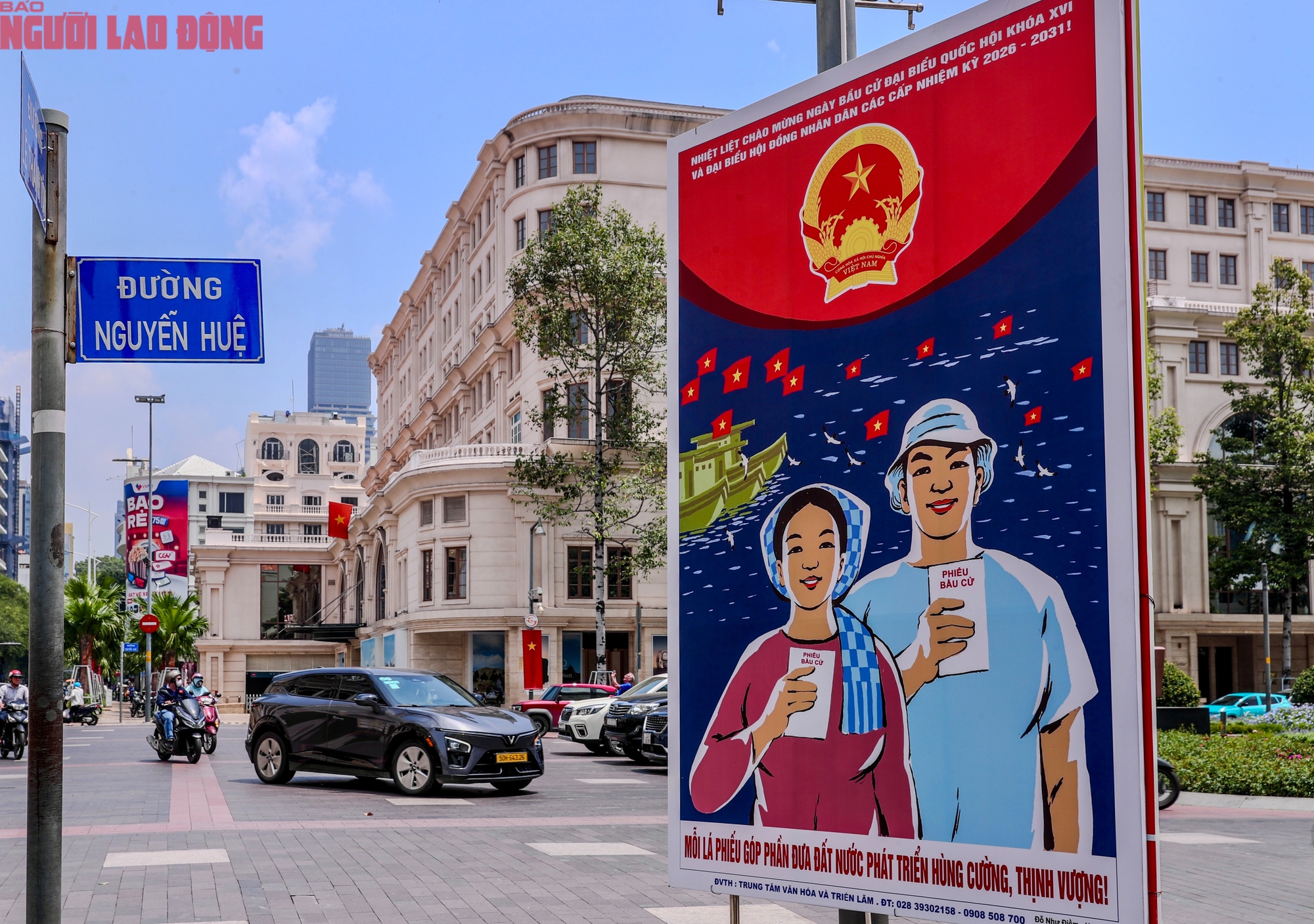 TPHCM rực rỡ cờ hoa chào mừng bầu cử Quốc hội khóa XVI 2026 - Ảnh 4.