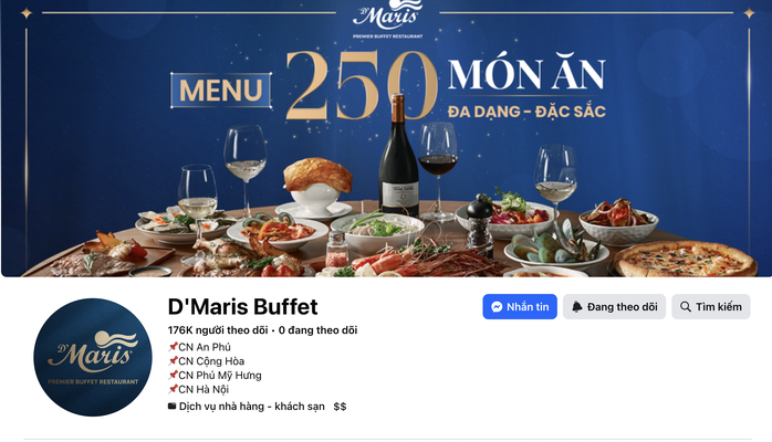 Tràn lan fanpage giả mạo nhà hàng buffet D'Maris, Poseidon..., nhiều người sập bẫy- Ảnh 3.