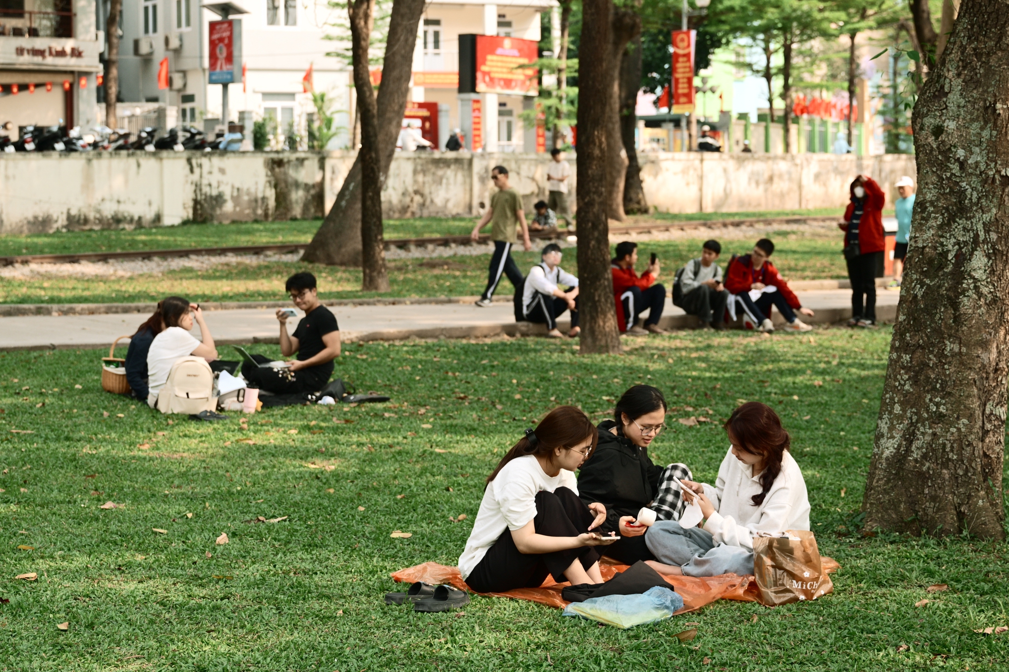 Người Hà Nội đang đổ xô ra công viên Thống Nhất săn lùng một khung cảnh vô thực- Ảnh 6.