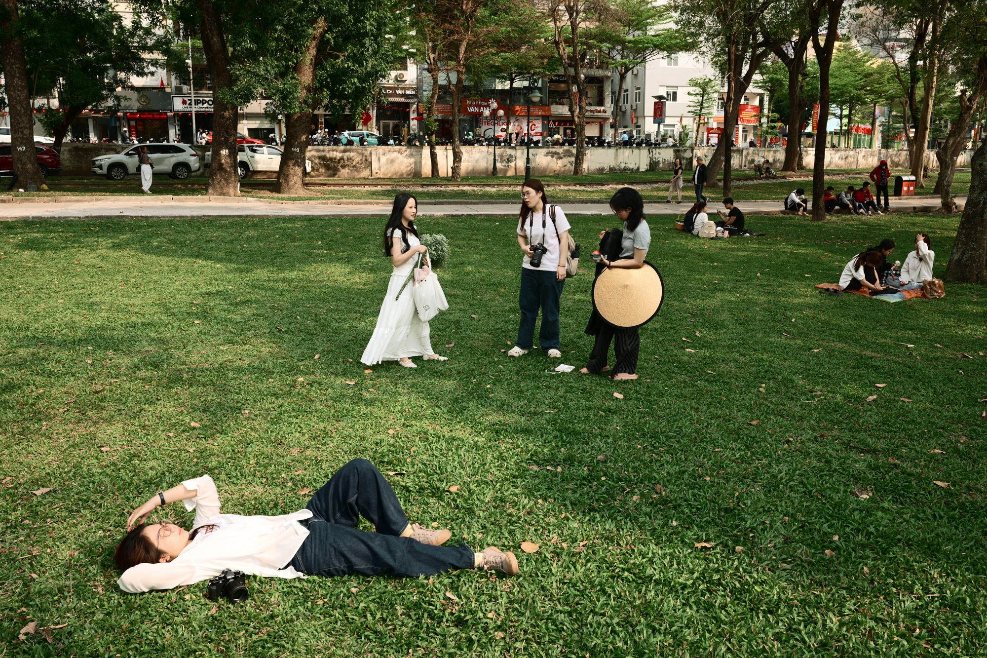 Người Hà Nội đang đổ xô ra công viên Thống Nhất săn lùng một khung cảnh vô thực- Ảnh 7.