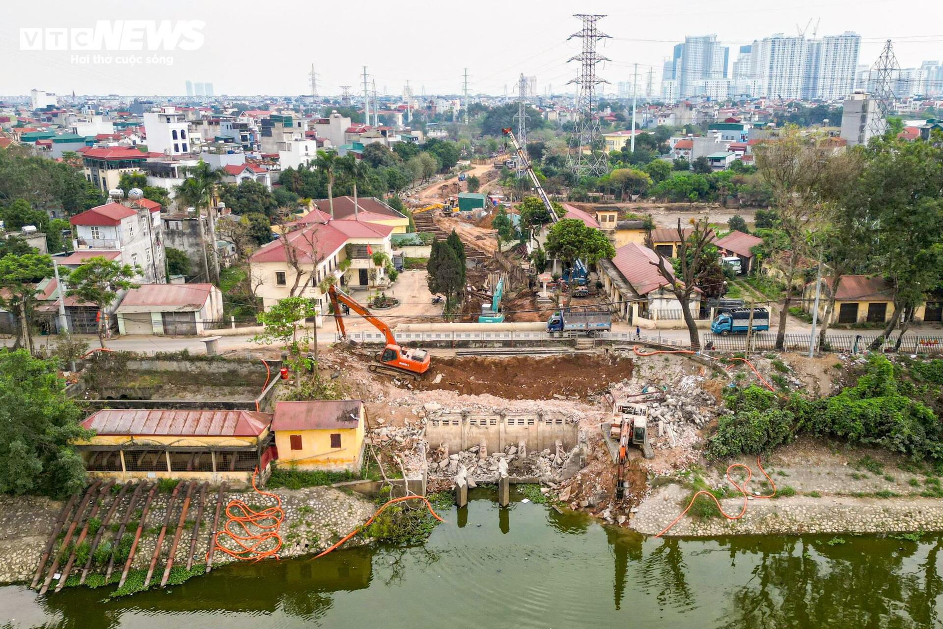 Cận cảnh dự án hơn 920 tỷ đồng chống ngập cho loạt khu đô thị phía Bắc Hà Nội- Ảnh 2.