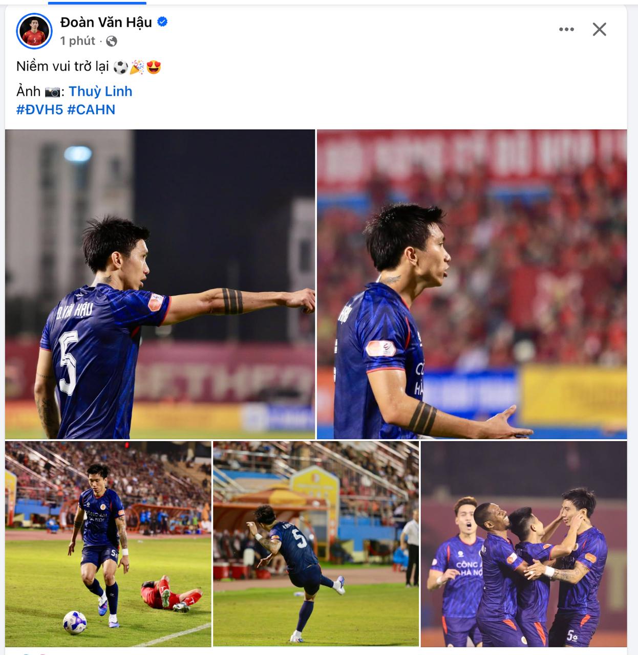 Niềm vui của Văn Hậu  - Ảnh 1.