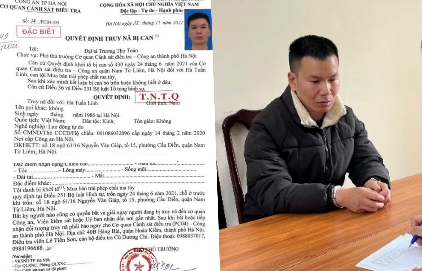 Bắt giữ Hà Tuấn Linh SN 1986- Ảnh 1.