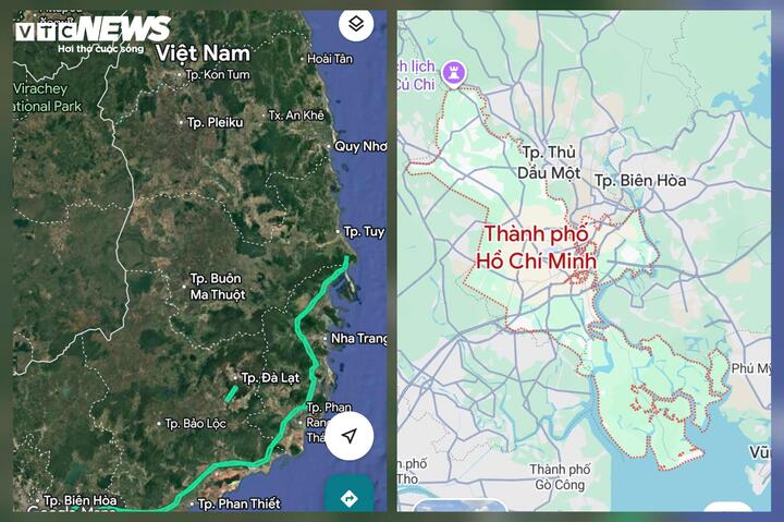 Google Maps cập nhật địa giới hành chính mới của Việt Nam sau 8 tháng sáp nhập- Ảnh 2.