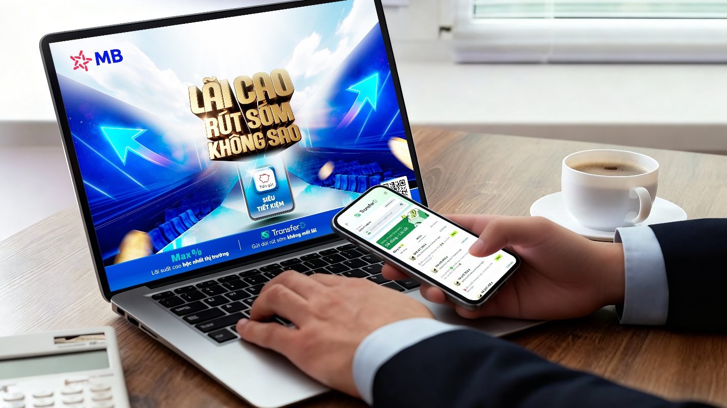 MB tung siêu tiết kiệm: Gửi dài hạn, rút bất cứ lúc nào vẫn hưởng lãi cao - Ảnh 1.