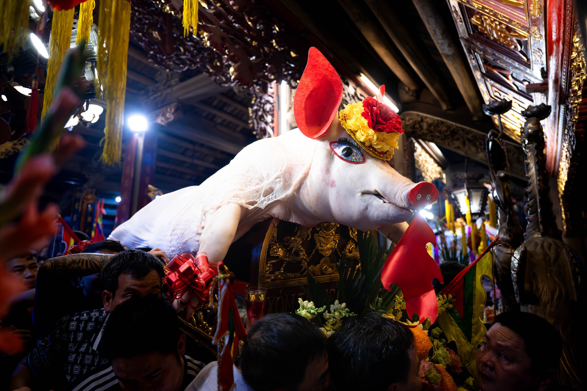 Cả làng La Phù thức trắng vì 17 “ông lợn”: Lợn ăn trứng, ngủ màn, mùa đông sưởi than để chờ giờ rước đình- Ảnh 17.