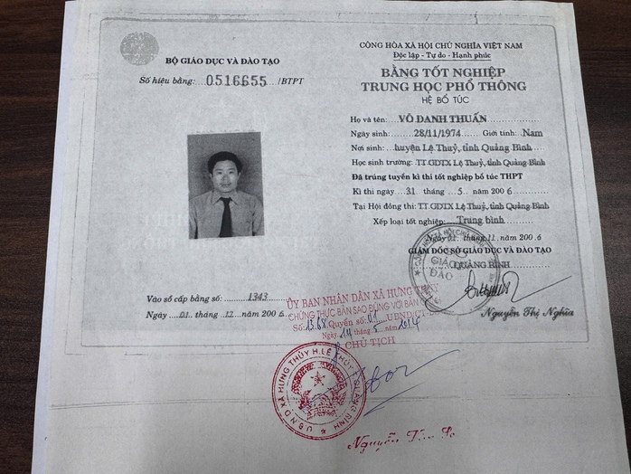 Chủ tịch Uỷ ban MTTQ xã ở Quảng Trị học cấp 3 khi chưa tốt nghiệp cấp 2?- Ảnh 2.