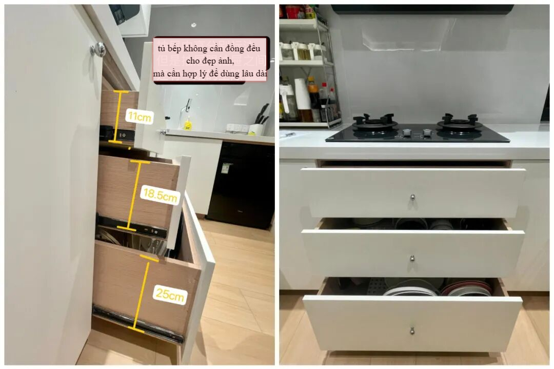 Sau 1 năm sống trong nhà mới, tôi nhận ra: 5 kiểu ngăn kéo này mới là thiết kế đáng làm nhất, dùng mỗi ngày mới thấy “đắt giá” - Ảnh 4.