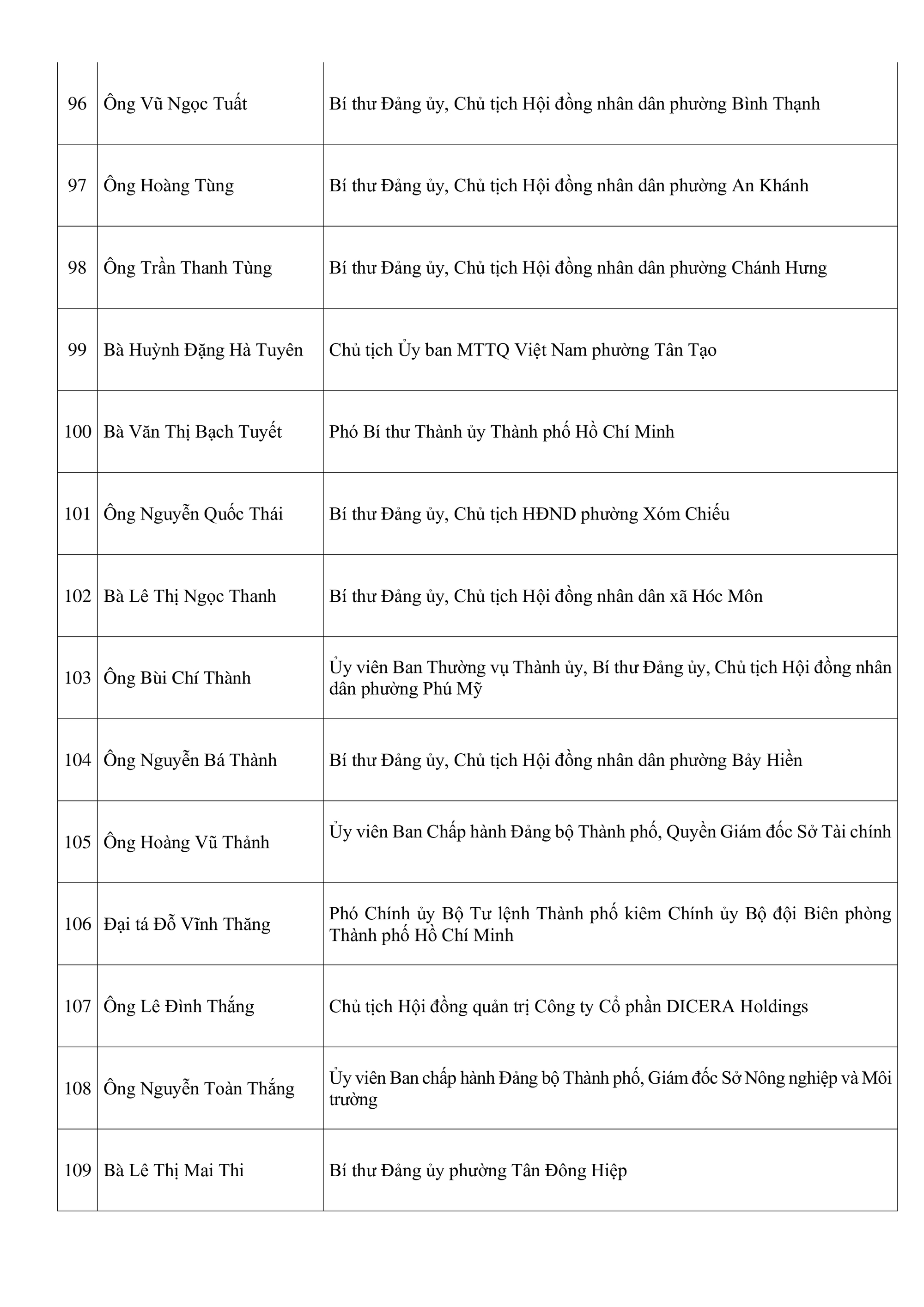 Công bố danh sách những người trúng cử đại biểu HĐND TPHCM khóa XI - Ảnh 3.