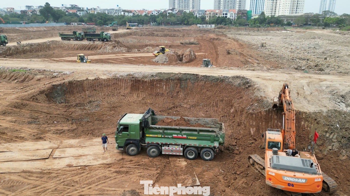 Tận thấy công trình hồ chống ngập rộng 12 ha ở Hà Nội- Ảnh 1.