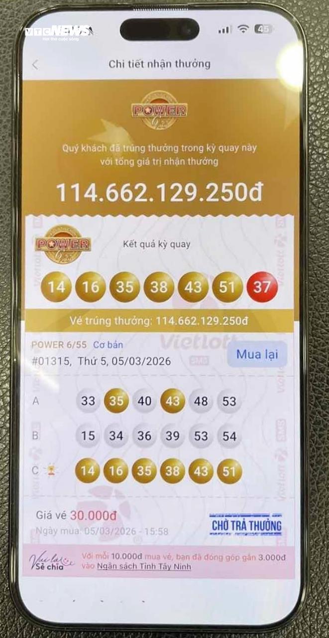 Doanh nhân ở Tây Ninh 'ẵm' giải độc đắc hơn 114 tỷ đồng - Ảnh 2.