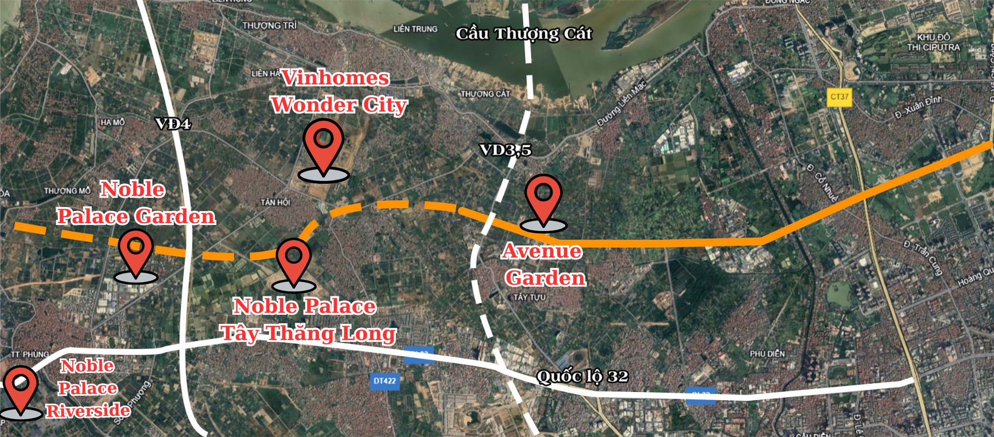 Đại lộ 10 làn xe vào giai đoạn nước rút: Chỉ còn 6 ngày hoàn tất giải phóng mặt bằng, loạt dự án của Vingroup và Sunshine hưởng lợi - Ảnh 3.