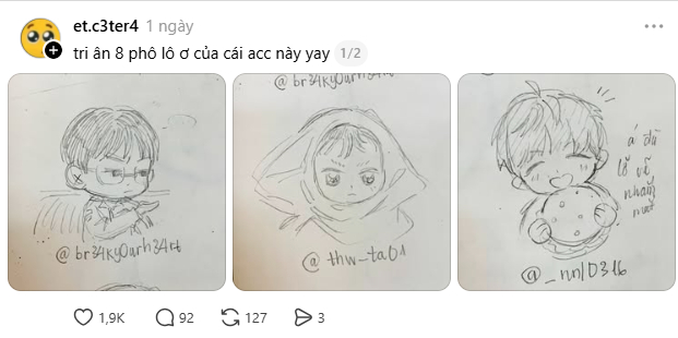 Cả Threads sôi động với trend đăng "credit" tri ân những người đã theo dõi mình trên mạng- Ảnh 6.