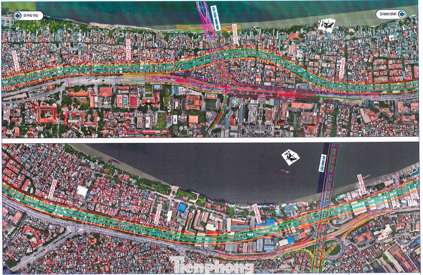 Chi tiết hướng tuyến của Trục đại lộ cảnh quan sông Hồng đi qua các phường nội đô Hà Nội- Ảnh 7.