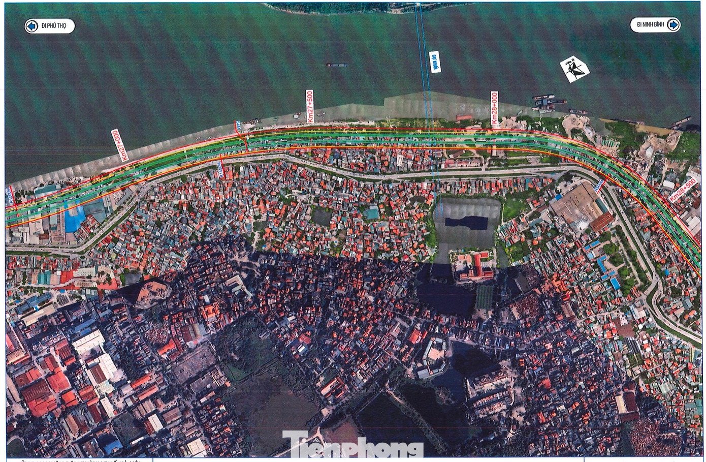 Chi tiết hướng tuyến của Trục đại lộ cảnh quan sông Hồng đi qua các phường nội đô Hà Nội- Ảnh 8.