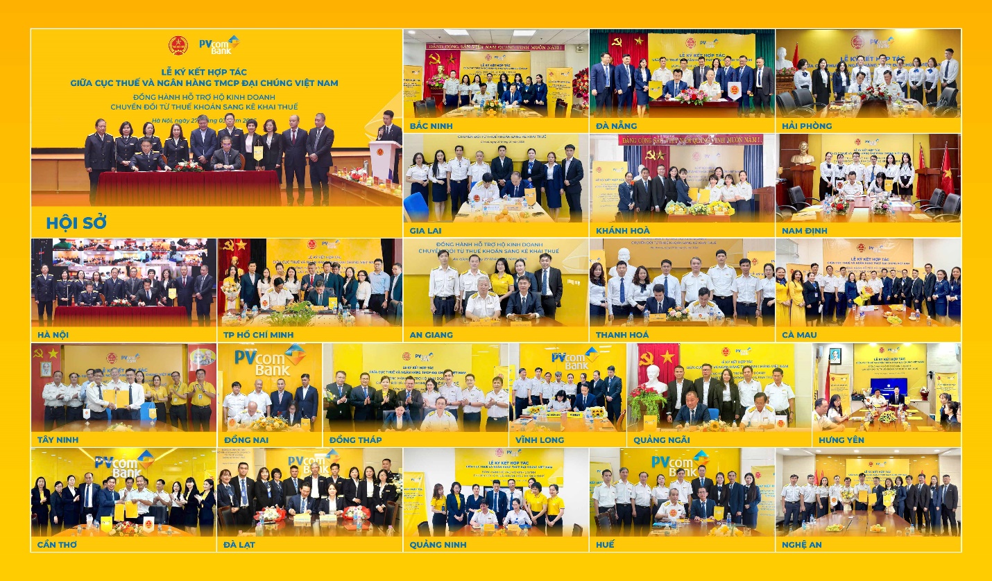 PVcomBank ký kết hợp tác với Cục Thuế: Từ hôm nay Hộ kinh doanh tại 22 địa phương được hỗ trợ kê khai thuế, miễn phí quản trị dòng tiền và nhận hàng loạt ưu đãi thiết thực - Ảnh 2.