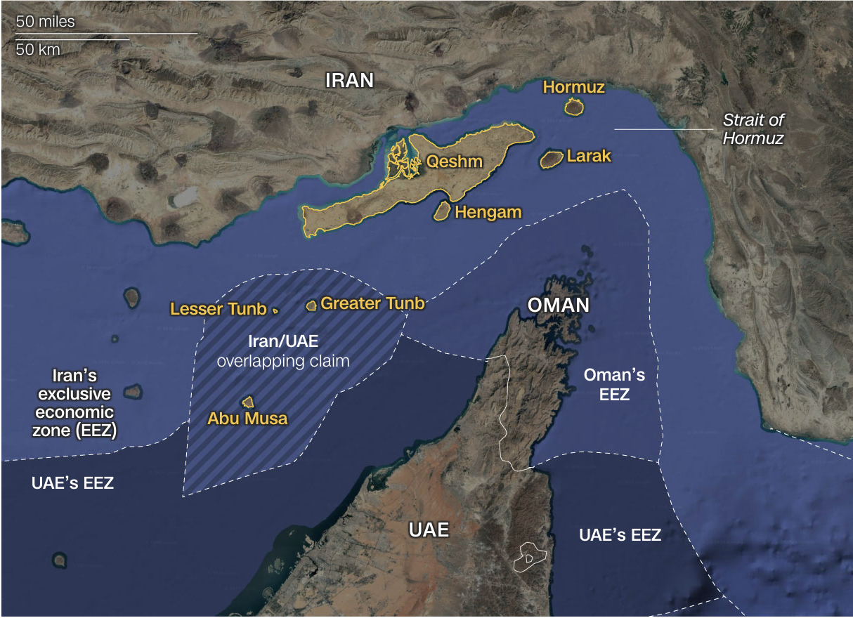Bảy hòn đảo nắm giữ 'chìa khoá' eo biển Hormuz- Ảnh 1.
