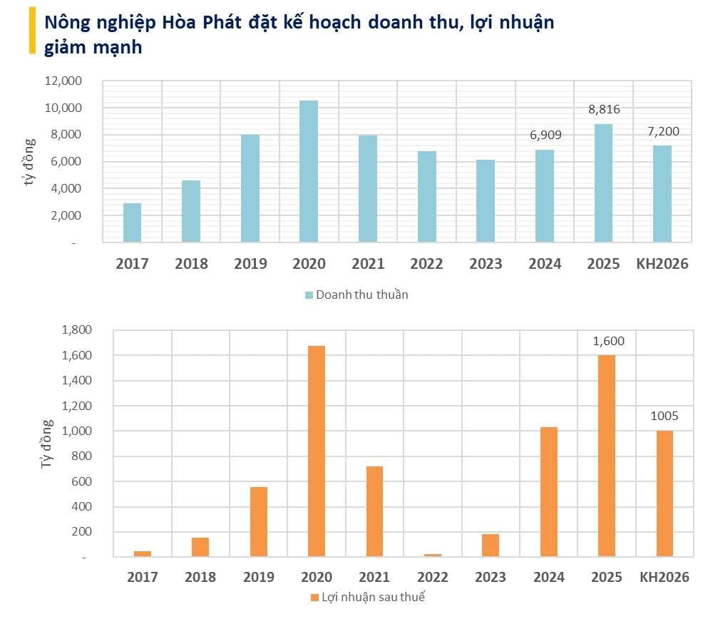 Nông nghiệp Hòa Phát đặt kế hoạch giảm 37% lợi nhuận, trả cổ tức 30%- Ảnh 1.