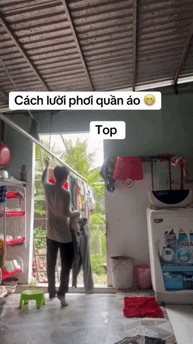 1 thanh niên phơi quần áo khiến cả cõi mạng choáng: 100 triệu người chỉ 1 người nghĩ ra!- Ảnh 1.