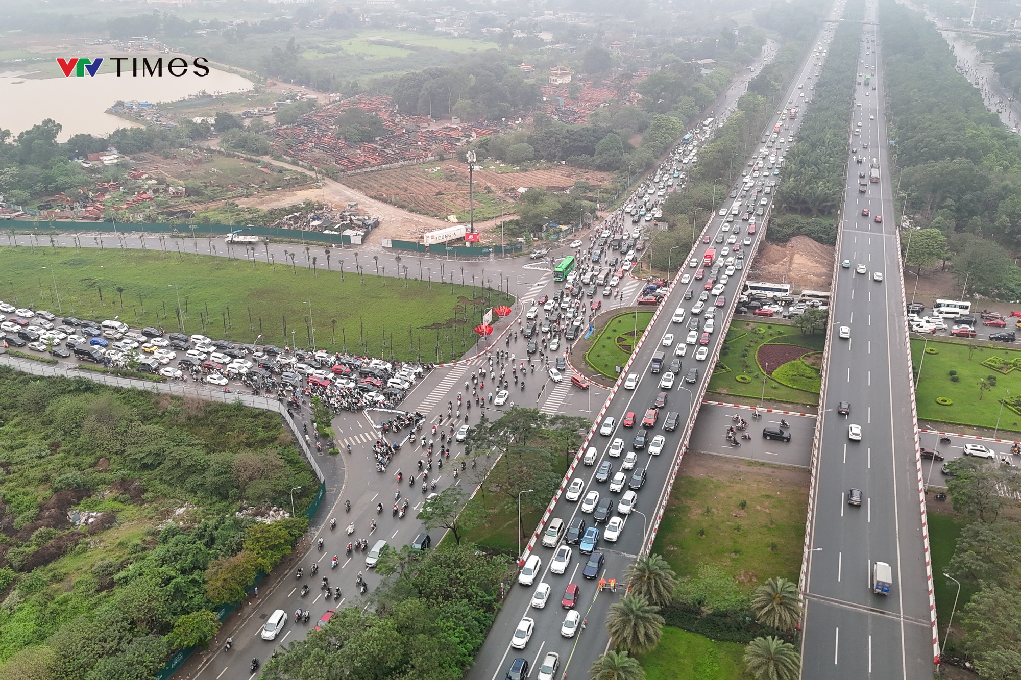 Toàn cảnh dự án Metro số 5 qua Đại lộ Thăng Long đang gấp rút triển khai - Ảnh 13.