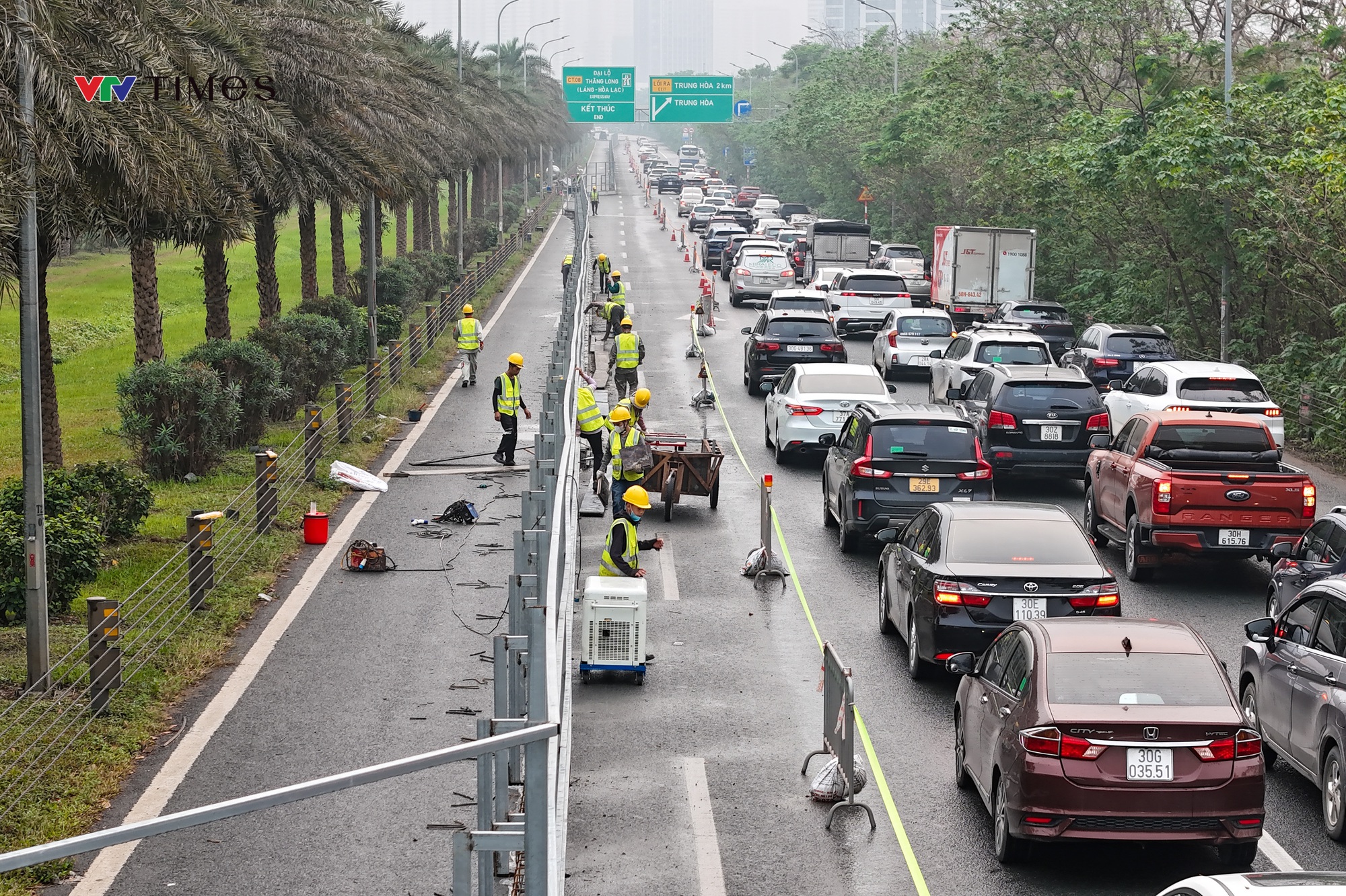 Toàn cảnh dự án Metro số 5 qua Đại lộ Thăng Long đang gấp rút triển khai - Ảnh 3.