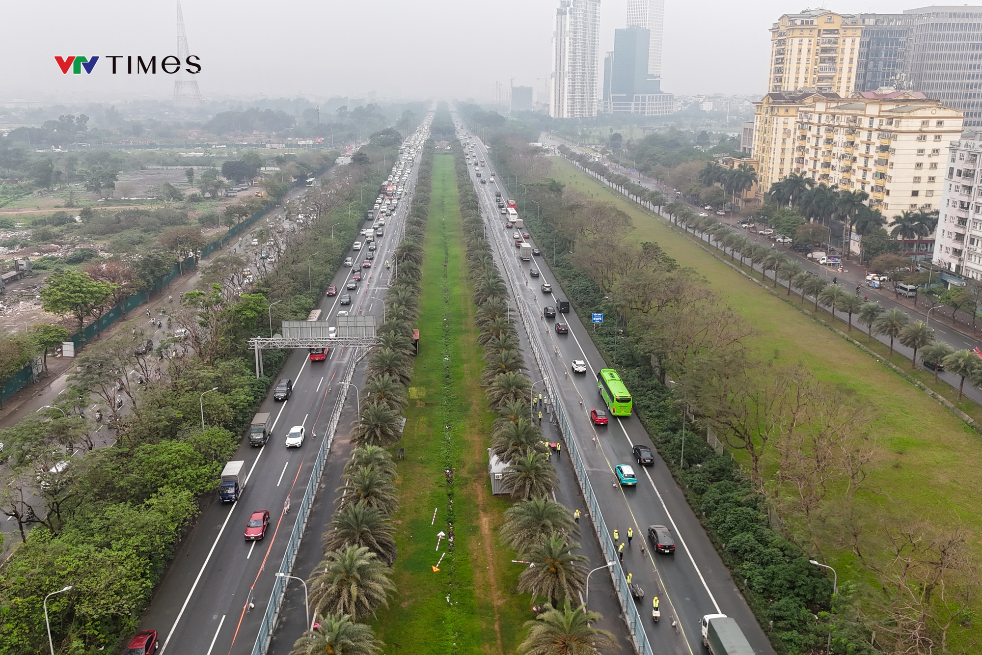 Toàn cảnh dự án Metro số 5 qua Đại lộ Thăng Long đang gấp rút triển khai - Ảnh 14.