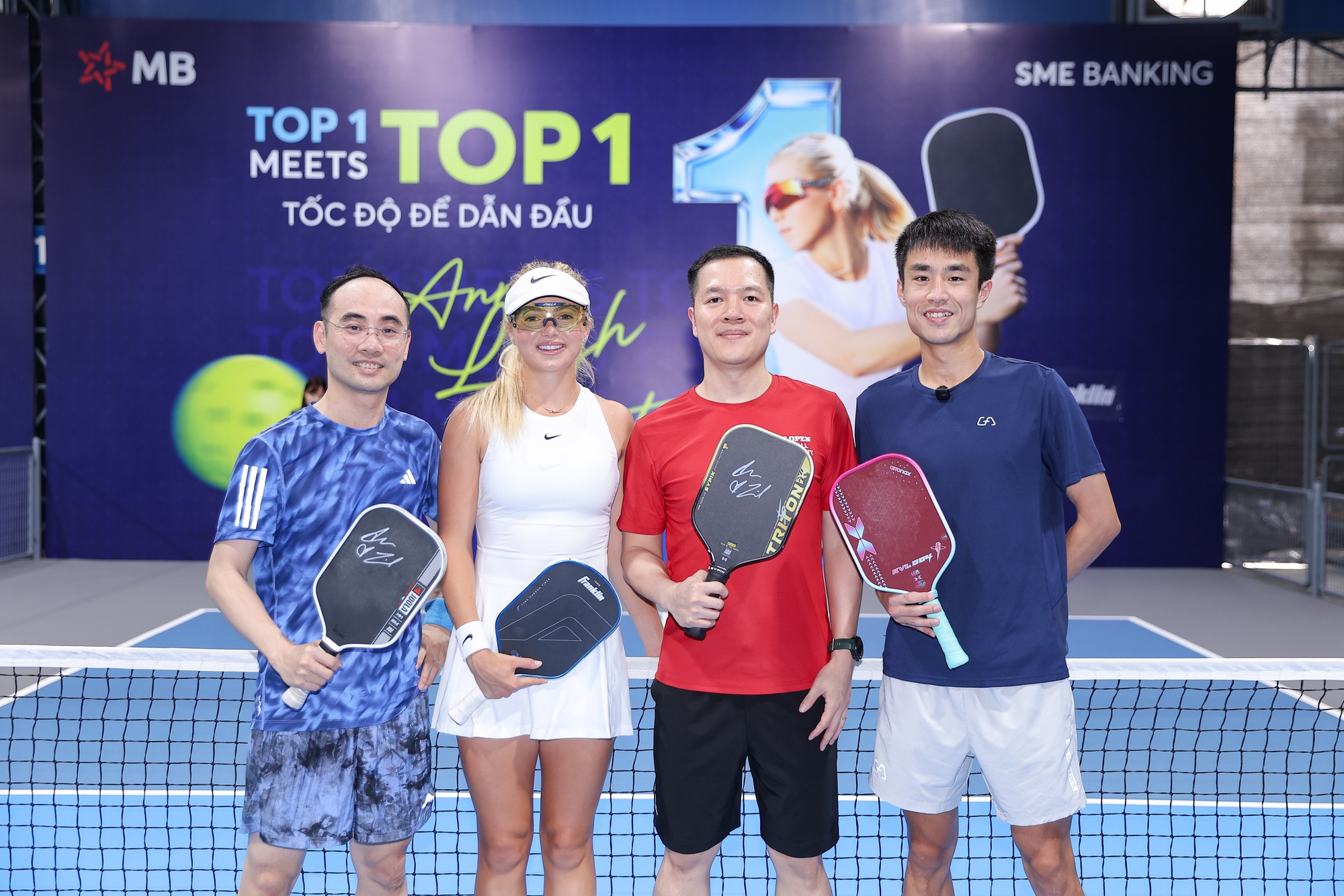VĐV pickleball số 1 thế giới có mặt tại Việt Nam, ngân hàng Big5 là điểm đến đầu tiên - Ảnh 1.