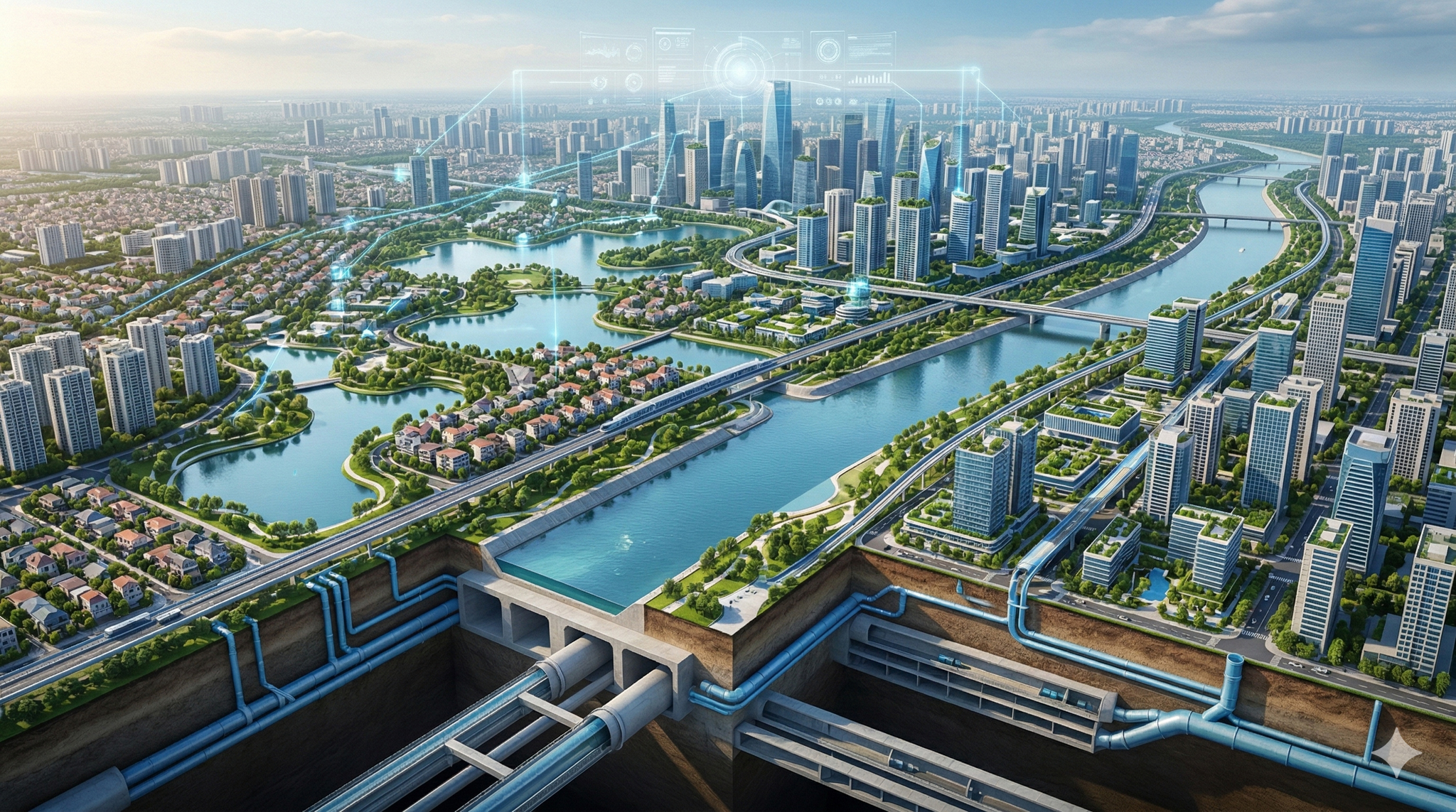 Hà Nội quy hoạch "siêu bể ngầm" 125 triệu m3: Quy mô gấp 180 lần hệ thống lớn nhất thế giới tại Nhật Bản - Ảnh 11.