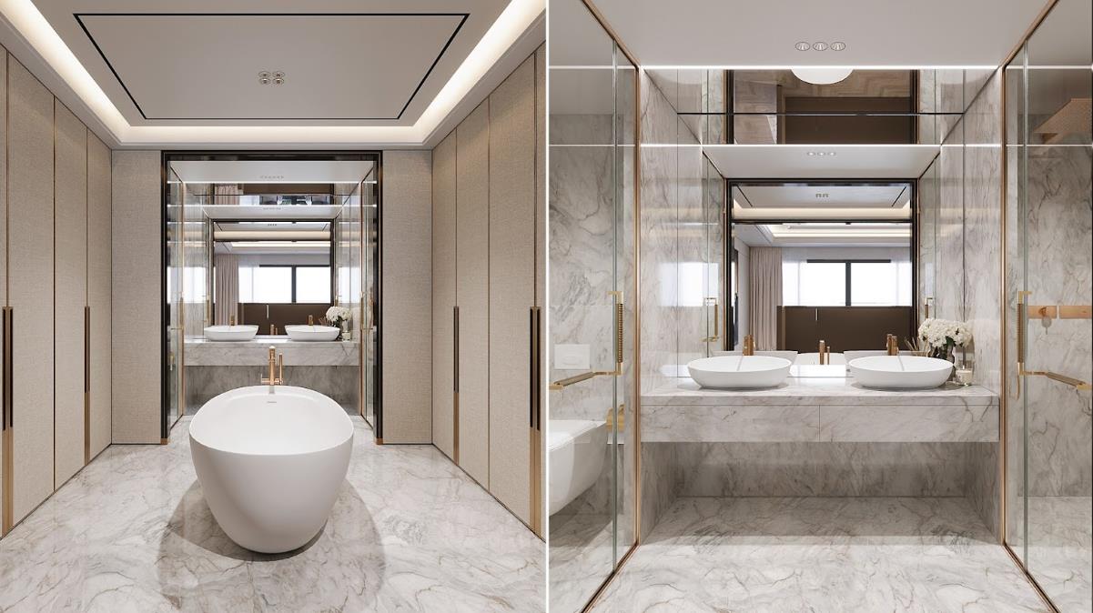 Nghệ thuật chế tác không gian từ những vật liệu tinh tuyển tại Noble Crystal Long Bien - Ảnh 3.