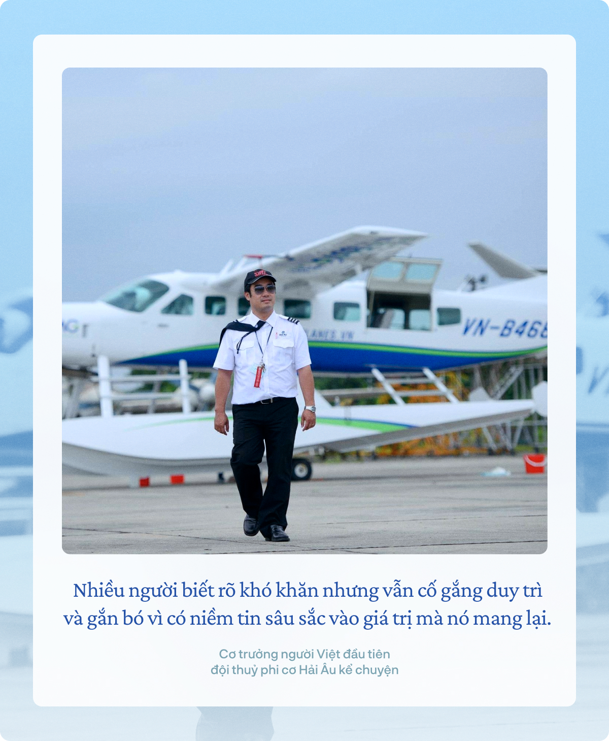 Thủy phi cơ Hải Âu dừng hoạt động sau 12 năm vận hành, Cơ trưởng Nguyễn Bá Hải bồi hồi: “Thủy phi cơ dừng lại, nhưng bầu trời ấy vẫn còn”- Ảnh 3.