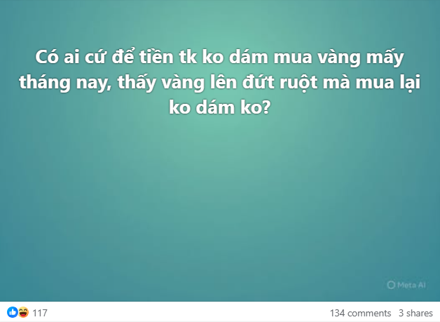 Sự day dứt của người mua vàng- Ảnh 1.