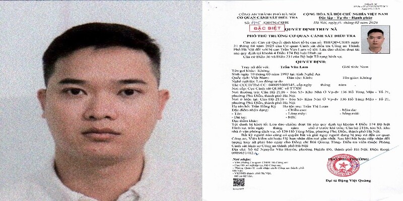 Công an Hà Nội ra quyết định quan trọng đối với Trần Văn Lam SN 1993 - Ảnh 1.