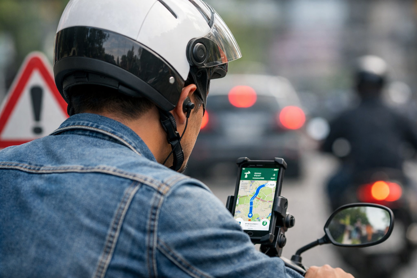 Đeo tai nghe để Google Maps chỉ đường khi tham gia giao thông có bị xử phạt không?- Ảnh 1.