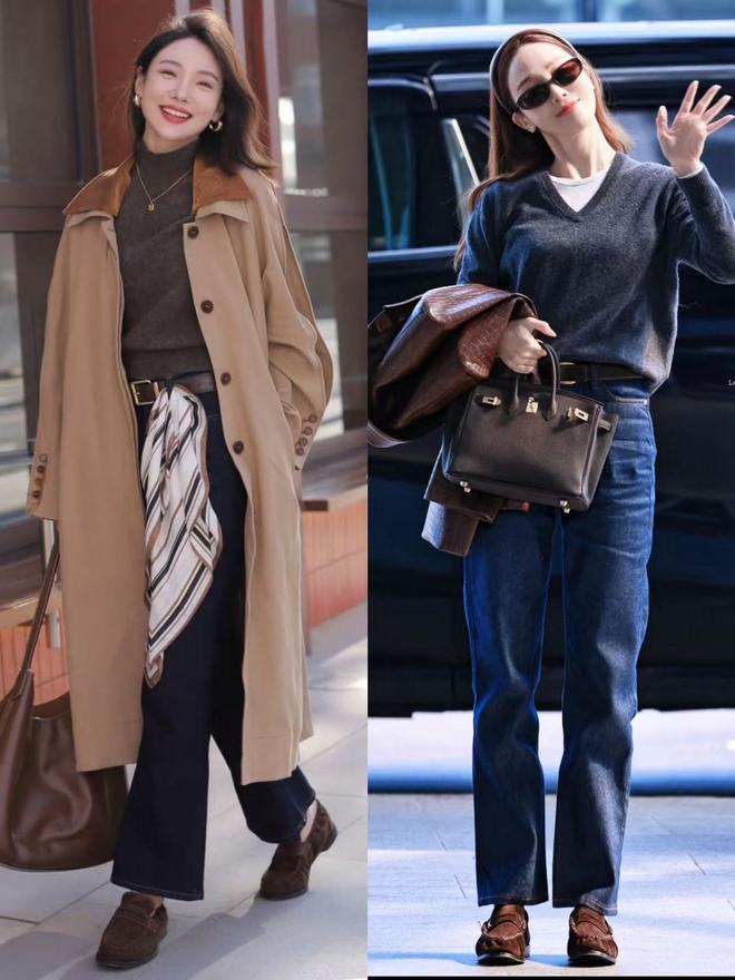 Giày trắng "thất sủng" rồi! Mùa xuân năm nay chị em cứ sắm "giày nâu" đảm bảo mặc gì cũng sang, hack dáng cực đỉnh - Ảnh 1.